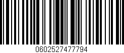 Código de barras (EAN, GTIN, SKU, ISBN): '0602527477794'