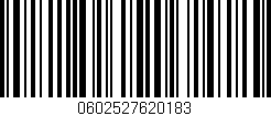 Código de barras (EAN, GTIN, SKU, ISBN): '0602527620183'