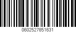 Código de barras (EAN, GTIN, SKU, ISBN): '0602527851631'