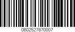 Código de barras (EAN, GTIN, SKU, ISBN): '0602527870007'