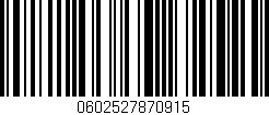 Código de barras (EAN, GTIN, SKU, ISBN): '0602527870915'