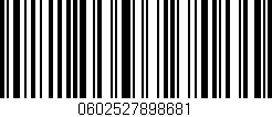 Código de barras (EAN, GTIN, SKU, ISBN): '0602527898681'