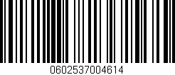 Código de barras (EAN, GTIN, SKU, ISBN): '0602537004614'