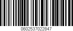 Código de barras (EAN, GTIN, SKU, ISBN): '0602537022847'