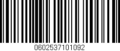 Código de barras (EAN, GTIN, SKU, ISBN): '0602537101092'