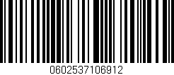 Código de barras (EAN, GTIN, SKU, ISBN): '0602537106912'