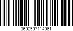 Código de barras (EAN, GTIN, SKU, ISBN): '0602537114061'
