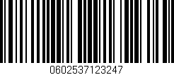 Código de barras (EAN, GTIN, SKU, ISBN): '0602537123247'