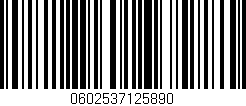 Código de barras (EAN, GTIN, SKU, ISBN): '0602537125890'