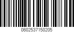 Código de barras (EAN, GTIN, SKU, ISBN): '0602537150205'