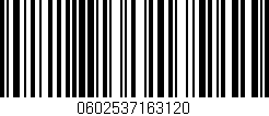 Código de barras (EAN, GTIN, SKU, ISBN): '0602537163120'