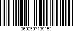Código de barras (EAN, GTIN, SKU, ISBN): '0602537169153'