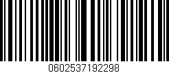 Código de barras (EAN, GTIN, SKU, ISBN): '0602537192298'