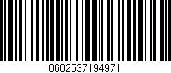 Código de barras (EAN, GTIN, SKU, ISBN): '0602537194971'