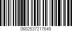 Código de barras (EAN, GTIN, SKU, ISBN): '0602537217649'