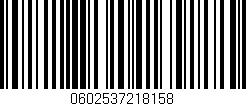 Código de barras (EAN, GTIN, SKU, ISBN): '0602537218158'