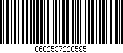 Código de barras (EAN, GTIN, SKU, ISBN): '0602537220595'