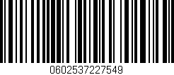 Código de barras (EAN, GTIN, SKU, ISBN): '0602537227549'