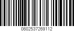Código de barras (EAN, GTIN, SKU, ISBN): '0602537269112'