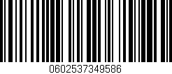 Código de barras (EAN, GTIN, SKU, ISBN): '0602537349586'