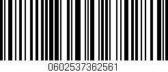 Código de barras (EAN, GTIN, SKU, ISBN): '0602537362561'