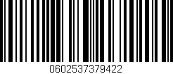 Código de barras (EAN, GTIN, SKU, ISBN): '0602537379422'