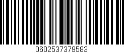 Código de barras (EAN, GTIN, SKU, ISBN): '0602537379583'