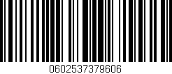 Código de barras (EAN, GTIN, SKU, ISBN): '0602537379606'