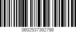 Código de barras (EAN, GTIN, SKU, ISBN): '0602537382798'