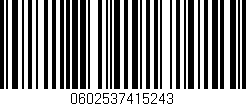 Código de barras (EAN, GTIN, SKU, ISBN): '0602537415243'