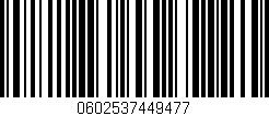 Código de barras (EAN, GTIN, SKU, ISBN): '0602537449477'