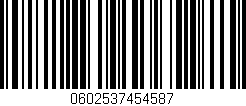 Código de barras (EAN, GTIN, SKU, ISBN): '0602537454587'