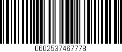 Código de barras (EAN, GTIN, SKU, ISBN): '0602537467778'