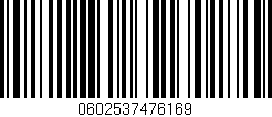 Código de barras (EAN, GTIN, SKU, ISBN): '0602537476169'