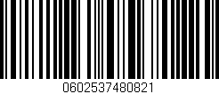 Código de barras (EAN, GTIN, SKU, ISBN): '0602537480821'