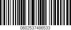 Código de barras (EAN, GTIN, SKU, ISBN): '0602537486533'