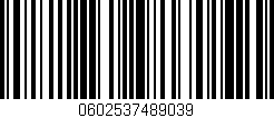 Código de barras (EAN, GTIN, SKU, ISBN): '0602537489039'