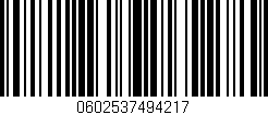 Código de barras (EAN, GTIN, SKU, ISBN): '0602537494217'