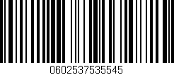 Código de barras (EAN, GTIN, SKU, ISBN): '0602537535545'