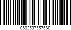 Código de barras (EAN, GTIN, SKU, ISBN): '0602537557660'