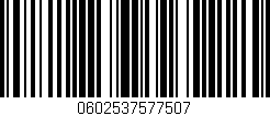 Código de barras (EAN, GTIN, SKU, ISBN): '0602537577507'