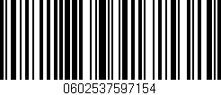 Código de barras (EAN, GTIN, SKU, ISBN): '0602537597154'