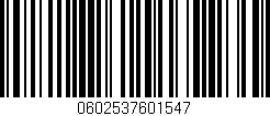 Código de barras (EAN, GTIN, SKU, ISBN): '0602537601547'