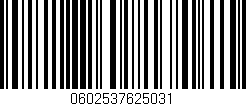 Código de barras (EAN, GTIN, SKU, ISBN): '0602537625031'
