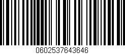 Código de barras (EAN, GTIN, SKU, ISBN): '0602537643646'