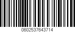 Código de barras (EAN, GTIN, SKU, ISBN): '0602537643714'