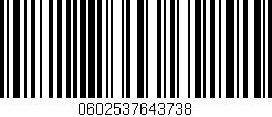 Código de barras (EAN, GTIN, SKU, ISBN): '0602537643738'
