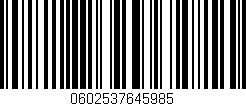 Código de barras (EAN, GTIN, SKU, ISBN): '0602537645985'