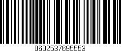 Código de barras (EAN, GTIN, SKU, ISBN): '0602537695553'
