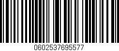 Código de barras (EAN, GTIN, SKU, ISBN): '0602537695577'